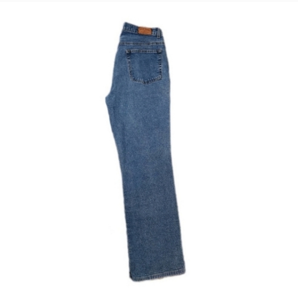 Izod Button-Fly Bootcut Lightwash Cotton with Spandex Jeans Blue Size 12